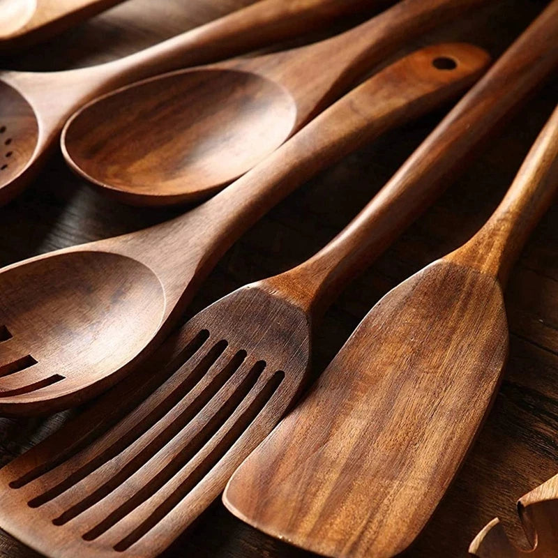 Natural Wooden Utensil Set