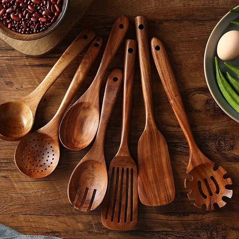 Natural Wooden Utensil Set