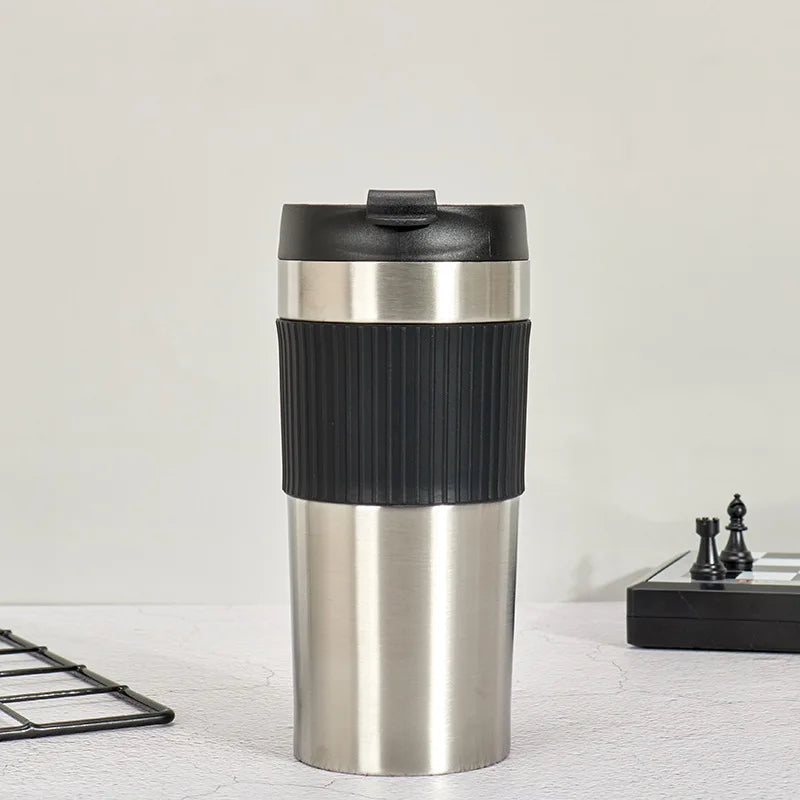 Sustainable portable French press coffee mug from Kitchen Haven Co, perfect for fresh, on-the-go coffee brewing